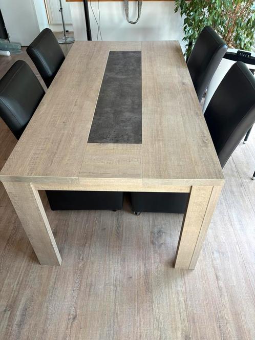 Table 1m80 et 4 chaises, Huis en Inrichting, Tafels | Statafels, Zo goed als nieuw, Ophalen