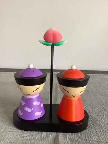 Alessi Mr & Mrs Chin peper & zout stel, Enlèvement ou Envoi, Comme neuf