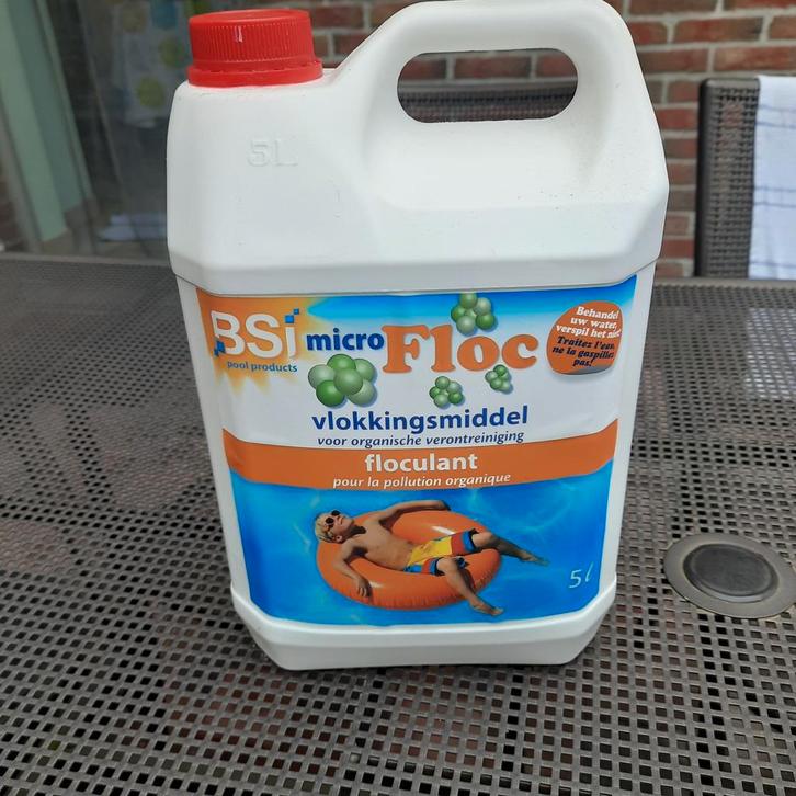 BSI MICROFLOC  voor ZWEMBAD 5 Liter * NIEUW*, Tuin en Terras, Zwembad-toebehoren, Nieuw, Reinigingsmiddel, Ophalen