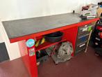 Werkbank met ladeblok en bankvijs, Doe-het-zelf en Bouw, Werkbanken, Ophalen, Gebruikt, 70 tot 120 cm, Bankschroef
