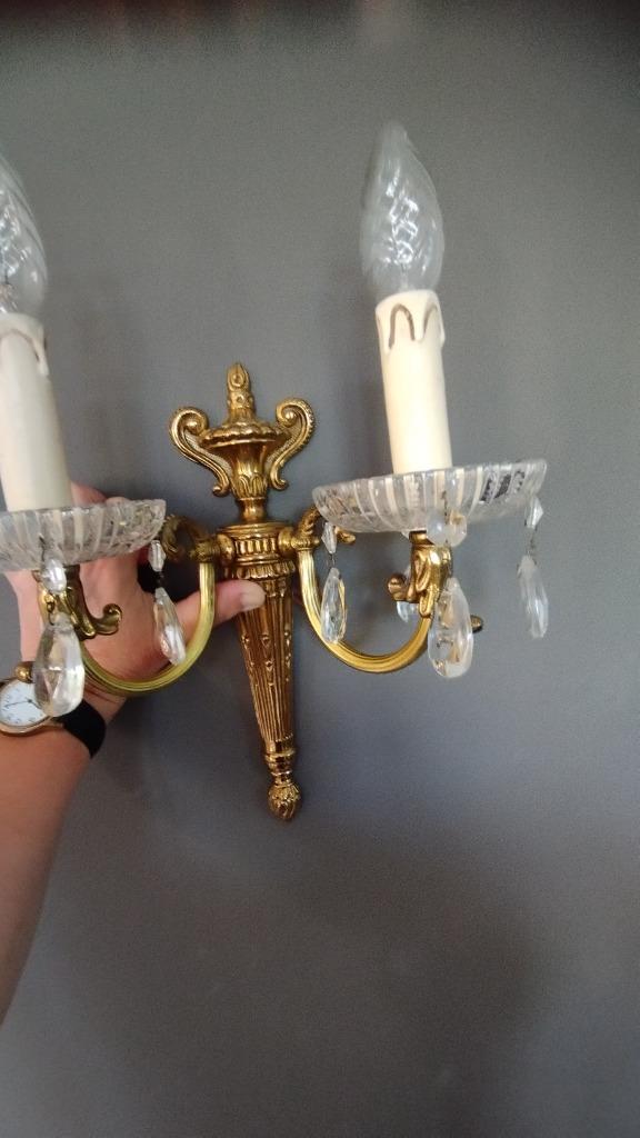 Applique murale en bronze ancien x2, Antiquités & Art, Enlèvement, Bronze