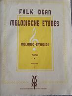 Folk Dean - Melodic studies  Piano deel I, Ophalen, Gelezen, Instrument