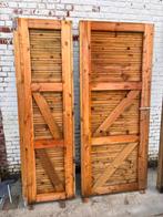 Houten deur voor tuinhuis 201cm x 143cm, Tuin en Terras, Bergingen en Tuinkasten, Ophalen, Gebruikt, Hout