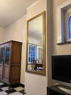 Goudkleurige schouwspiegel groot, Antiek en Kunst, Antiek | Spiegels, Ophalen, Rechthoekig, 50 tot 100 cm, 150 tot 200 cm