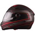 Vito Falcone, zwart-rode integraalhelm nieuw, Motoren, Verzenden, Nieuw met kaartje, Integraalhelm