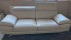 Ledere salon 2 zit. Zo goed als nieuw., Huis en Inrichting, Zetels | Zetels, Ophalen, 100 tot 125 cm, Tweepersoons, Leer