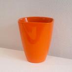 Vintage decoratie van een vaas of pannenlap, Ophalen of Verzenden, Gebruikt, Oranje