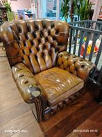 leren chesterfield, Ophalen, Gebruikt, Leer