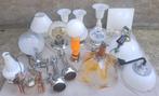 Lot vintage kroonluchters en tafellampen Italiaans, Ophalen, Glas
