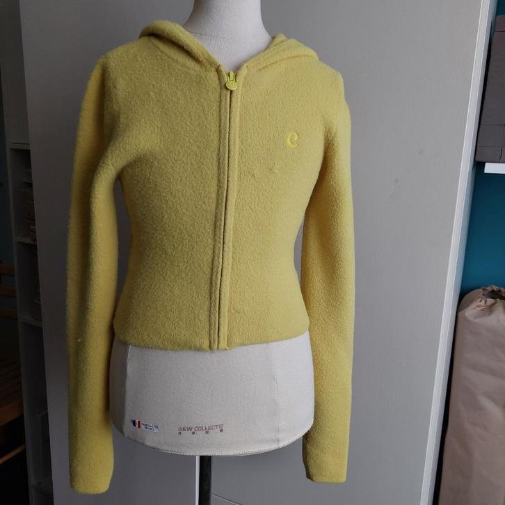 Geel gilet/trui met kap van Camille mt 164/14j, Kinderen en Baby's, Kinderkleding | Maat 164, Gebruikt, Meisje, Trui of Vest, Ophalen of Verzenden