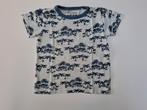 Mt 92 Lichtblauwe T-shirt met donkerblauwe palmbomen, Kinderen en Baby's, Kinderkleding | Maat 92, Gebruikt, Ophalen of Verzenden