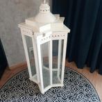 Grote staander met ijzertje met haakjes voor kaarsenpotjes, Huis en Inrichting, Woonaccessoires | Zuilen en Pilaren, Ophalen