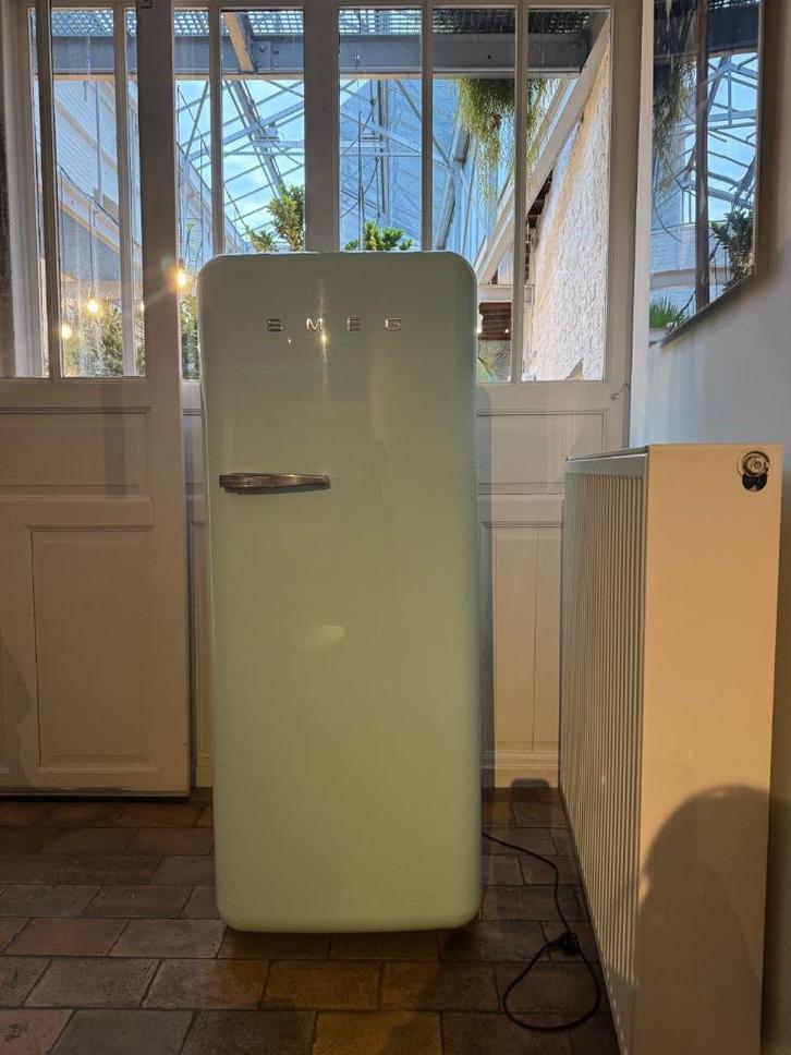 IJskast Smegg muntgroen, Huis en Inrichting, Keuken | Keukenelementen, Gebruikt, 100 tot 150 cm, 50 tot 100 cm, 50 tot 75 cm, Groen