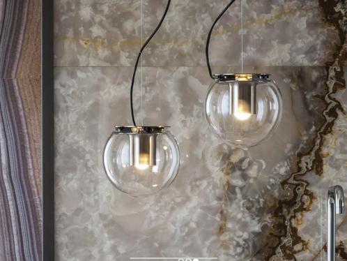 Lampe suspension OLUCE (Joe Colombo), Huis en Inrichting, Lampen | Hanglampen, Nieuw, Minder dan 50 cm, Glas, Ophalen