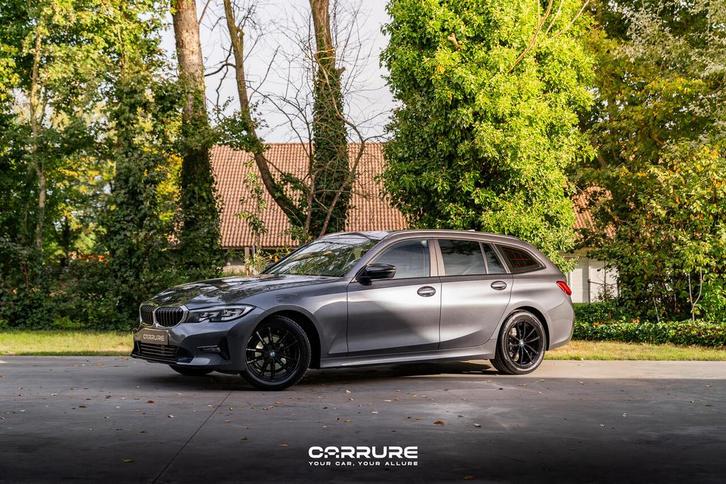 BMW 318 d TOURING LUXURY LINE, Auto's, BMW, Bedrijf, 3 Reeks, Diesel, Euro 6, Break, 5 deurs, Automaat, Zilver of Grijs, Zwart