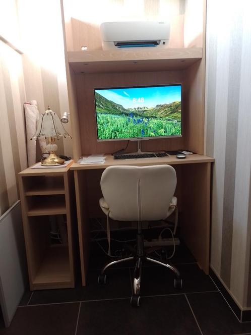 computer meubel, Huis en Inrichting, Kasten | Computermeubels, Gebruikt, 170 cm of meer, Minder dan 70 cm, 40 tot 80 cm, Teakhout