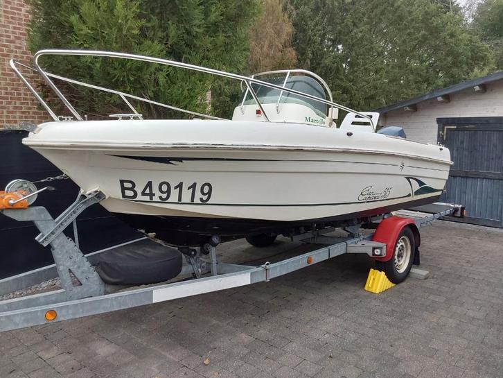 Jeanneau Cap Camarat 515, Watersport en Boten, Vis- en Consoleboten, Gebruikt, 70 pk of meer, 3 tot 6 meter, Benzine, Buitenboordmotor