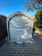 Garagetent 1,6x2,4 m PVC grijs professional, Ophalen, Zo goed als nieuw