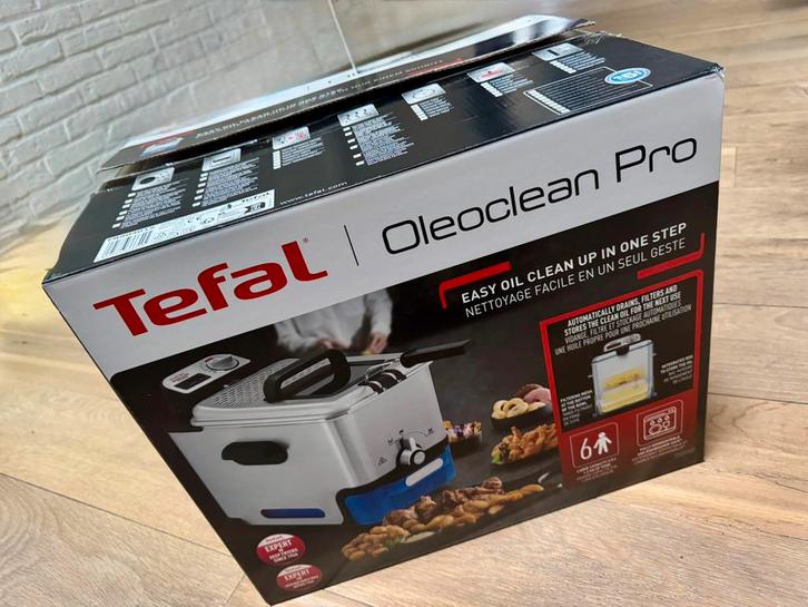 Tefal Friteuse Oleoclean Pro - 3,5L - NIEUW, Elektronische apparatuur, Frituurpannen, Nieuw, 3 tot 4 liter, Uitneembare binnenpan