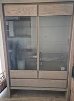 Vitrine, Maison & Meubles, Avec tiroir(s), Comme neuf, Chêne, 150 à 200 cm