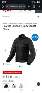 REV'IT Eclipse 2 Lady jacket portée 2x avec dorsale, Motoren, Kleding | Motorkleding, Ophalen