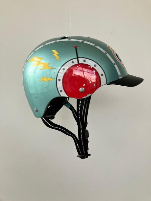 Nutcase - Fietshelm/Skatehelm Little Nutty Tin Robot XS, Fietsen en Brommers, Fietsaccessoires | Fietshelmen, Gebruikt, Jongen