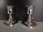 Paar verzilverde kandelaars, Antiek en Kunst, Ophalen, Overige materialen