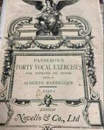 Panserons veertig Vocale sopraan & tenor Oud notenboek 1924, Muziek en Instrumenten, Bladmuziek, Ophalen of Verzenden