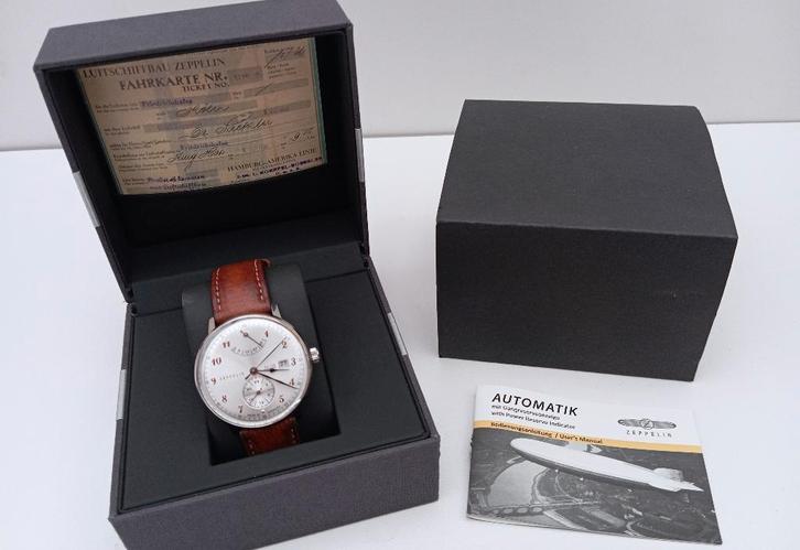 Boîte à montres automatique ZEPPELIN HINDENBURG LZ 129, Bijoux, Sacs & Beauté, Montres | Hommes, Enlèvement ou Envoi