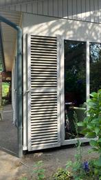 Slagvensters wit 61/212 cm 15 stuks, Tuin en Terras, Zonneschermen, Ophalen, Gebruikt, Overige typen