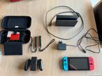 Nintendo switch met travel case en zelda breath of the wild, Met 2 controllers, Zo goed als nieuw, Met games, Ophalen