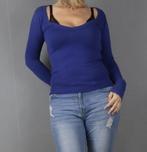 Blauwe trui met V-hals van Bershka - Maat medium, Kleding | Dames, Ophalen of Verzenden, Blauw