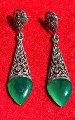 Boucles d'Oreilles Tombantes en Argent Massif Poinçonnées, Enlèvement ou Envoi, Argent, Boucles d'oreilles