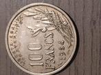 Frankrijk 100fr.1954.mooi oude verzamelmunt, Ophalen of Verzenden, Frankrijk