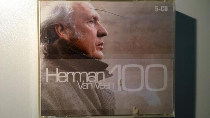 Herman van Veen ‎- 100, Cd's en Dvd's, Cd's | Nederlandstalig, Zo goed als nieuw, Pop, Ophalen of Verzenden
