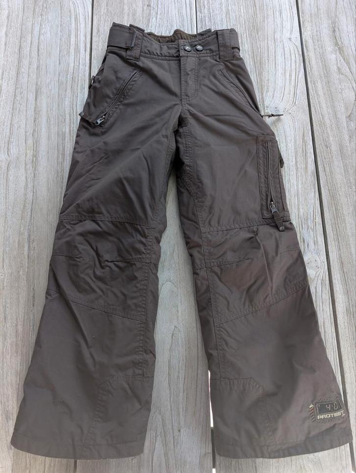 Bruine skibroek Protest maat 128, Kinderen en Baby's, Kinderkleding | Maat 128, Gebruikt, Jongen of Meisje, Sport- of Zwemkleding