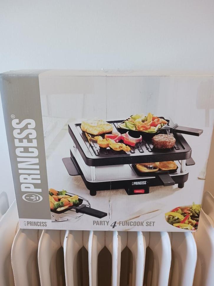 Princess Grill, Gourmet en Fondue set (all-in one), Elektronische apparatuur, Grillplaten, Nieuw, Tafelgrill, Ophalen