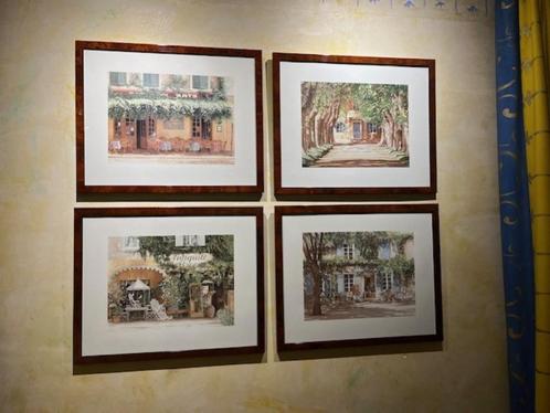 4x pentekening - thema Provence/le Midi, Antiek en Kunst, Kunst | Tekeningen en Fotografie, Ophalen