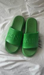 Ganni platform sandalen maat 39, Groen, Slippers, Ophalen of Verzenden, Zo goed als nieuw