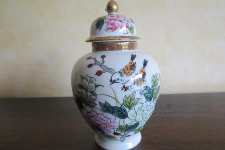 Porseleinen vaas Kutani vaas Japan Foto 4399, Antiek en Kunst, Antiek | Vazen, Ophalen of Verzenden