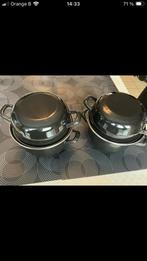 Lot de 2 casseroles à moules (diam. 20 cm) avec couvercles, Enlèvement, Comme neuf