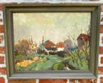 Hendrix Pierre ( 1913 - 1995) Impressionistisch dorpszicht, Ophalen of Verzenden