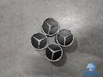 ORIGINELE Mercedes Benz naafkap naafdop set matzwart chroom, Auto diversen, Wieldoppen, Gebruikt, -, -, Ophalen of Verzenden