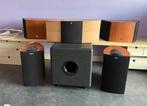 Complete surround set Kef en focal subwoofer, Ophalen, Zo goed als nieuw