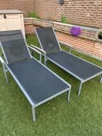 2 chaises longues robustes, Jardin & Terrasse, Chaises longues, Enlèvement, Utilisé, Aluminium