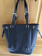 Zwart lederen handtas Xandres als nieuw, Handtassen en Accessoires, Verzenden, Zo goed als nieuw, Zwart, Handtas