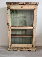 Vintage vitrine hangkast, Huis en Inrichting, Ophalen, Zo goed als nieuw