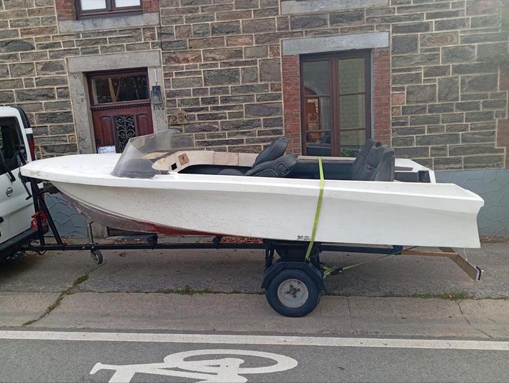 Bateau speedboat coque seine, Watersport en Boten, Speedboten, Gebruikt, 3 tot 6 meter, Overige brandstoffen, Minder dan 70 pk