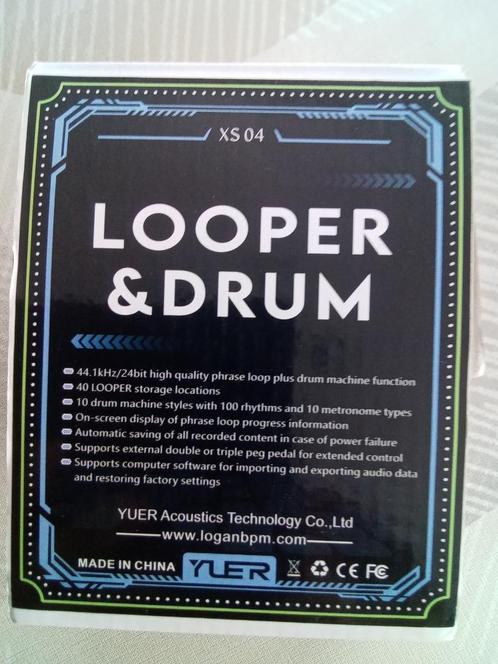 Looper en drum Yuer xs-04, Muziek en Instrumenten, Effecten, Nieuw, Ophalen