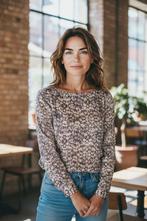 ✨️BUNDELKORTING‼️ H&M Blouse Maat 38 Topstaat✨️, Maat 38/40 (M), H&M, Beige, Ophalen of Verzenden
